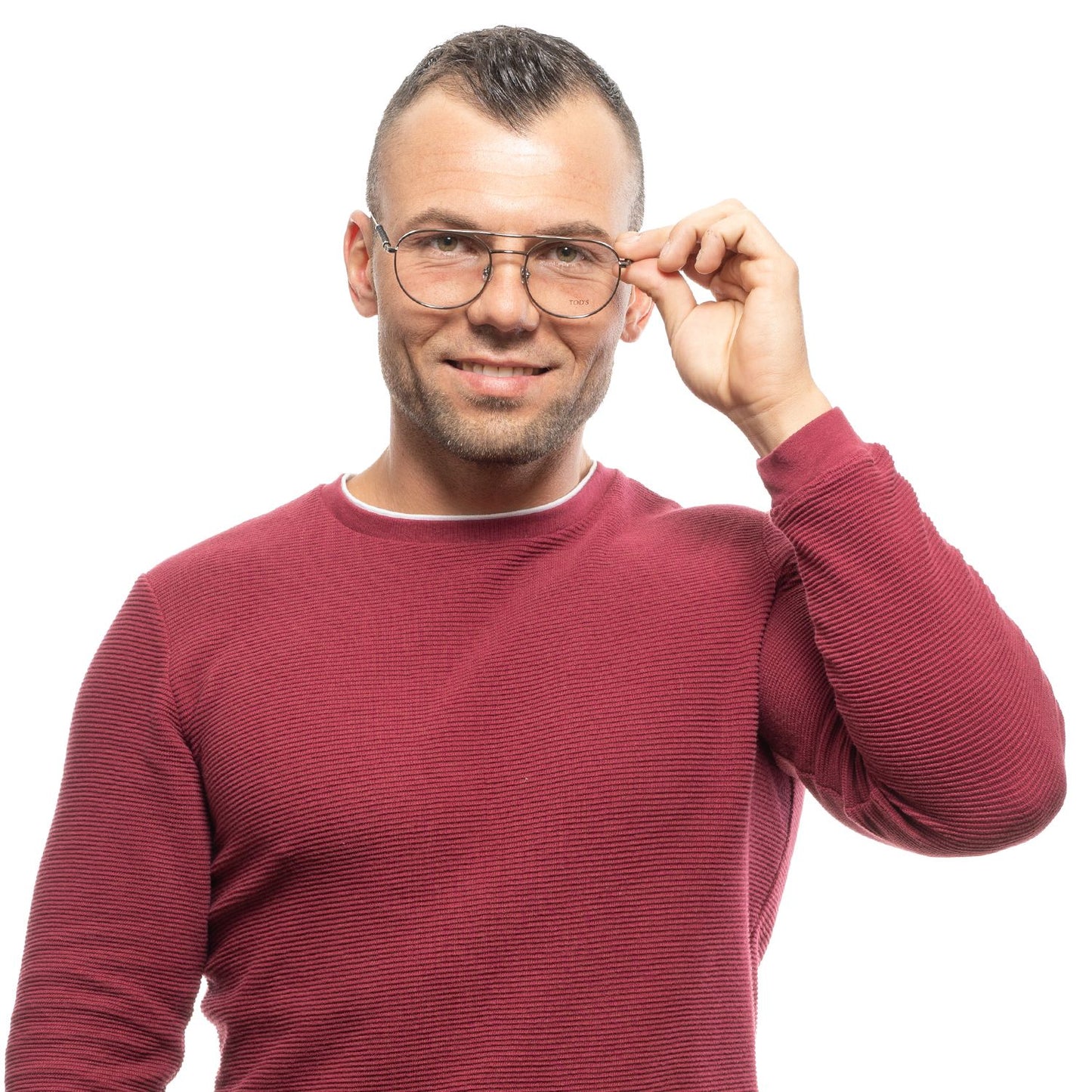 Silver Men Glasses Frame