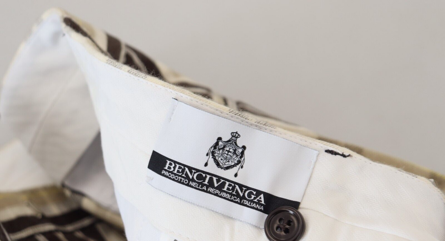 Multicolor Checkered Cotton Straight Fit Men Pants