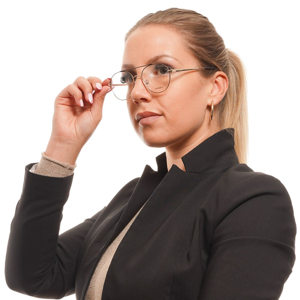 Gold Women Glasses Frame