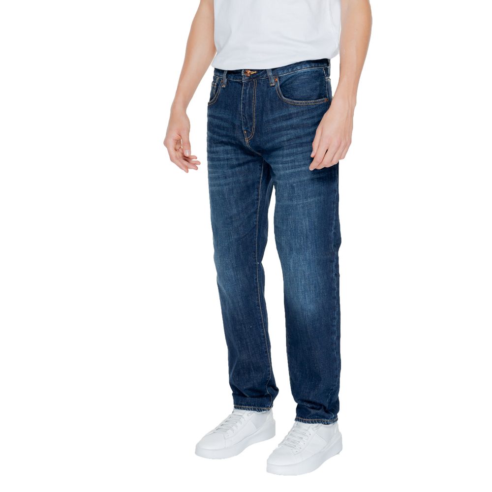 Blue Cotton Skinny Jean