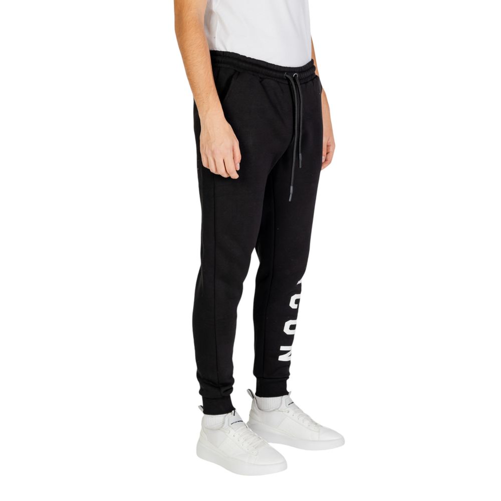 Black And White Cotton Joggers Workout Pant
