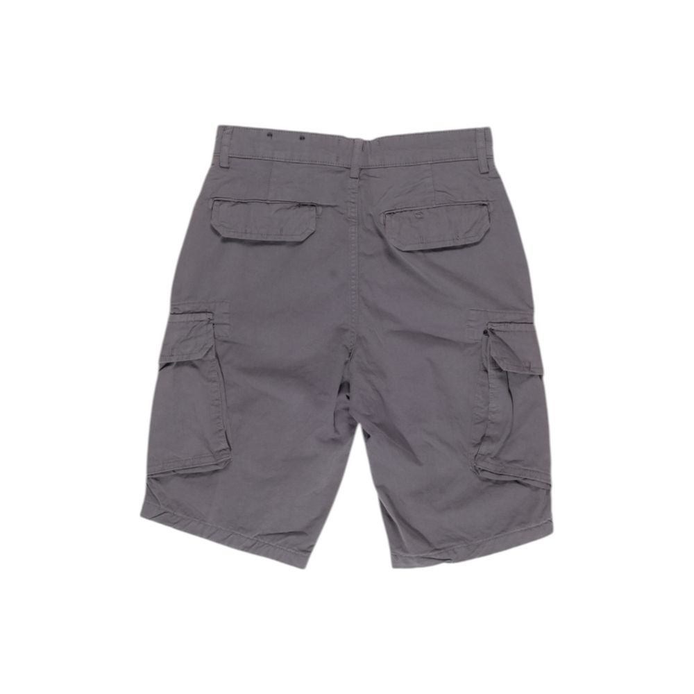 Gray Cotton Bermuda