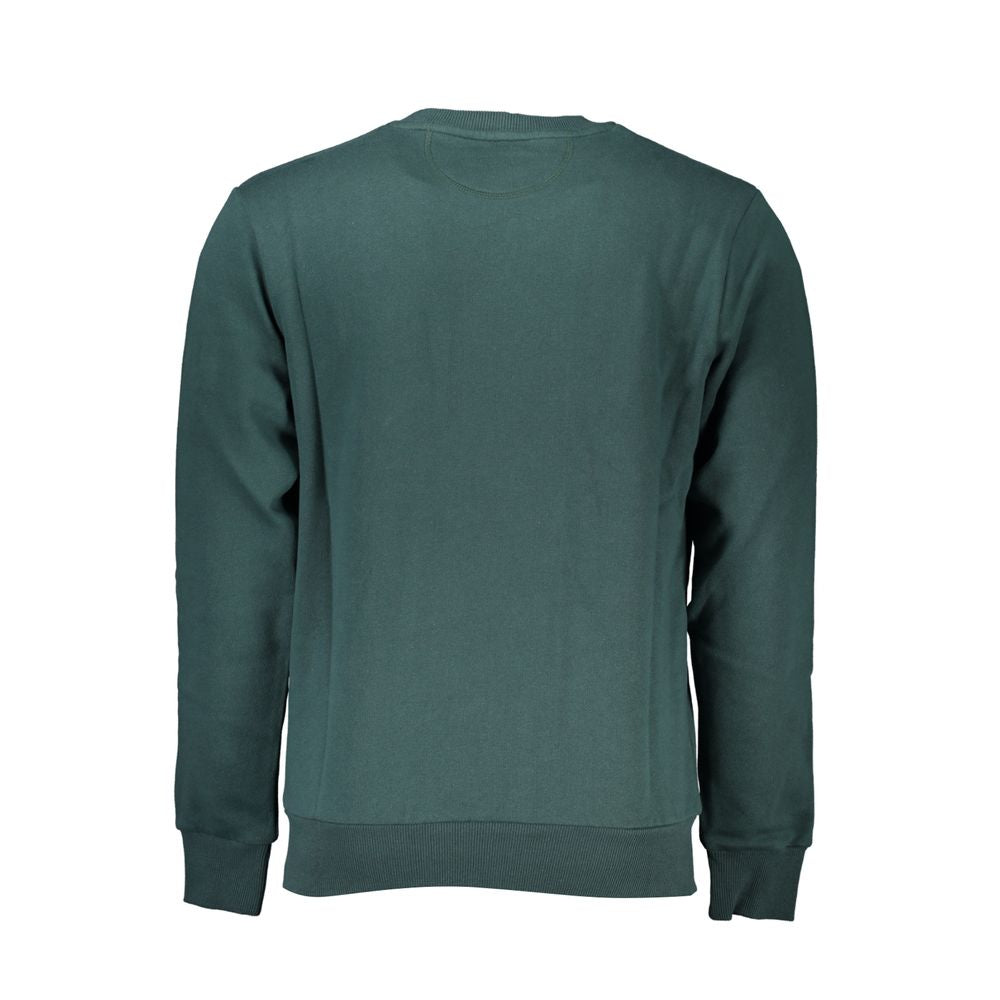 Green Cotton Men Sweater