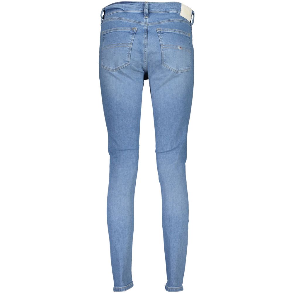 Blue Cotton Women Skinny Jean