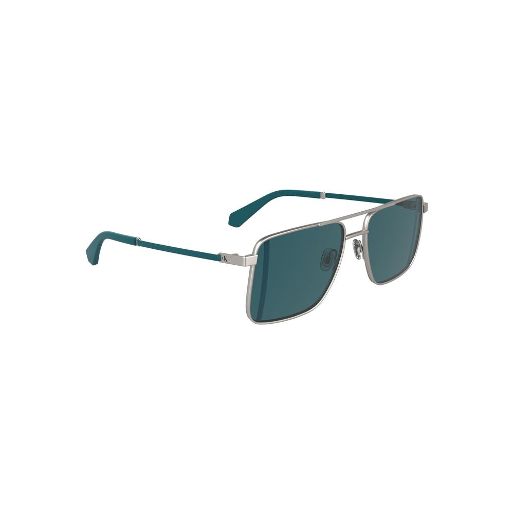 Gray Metal Men Sunglass