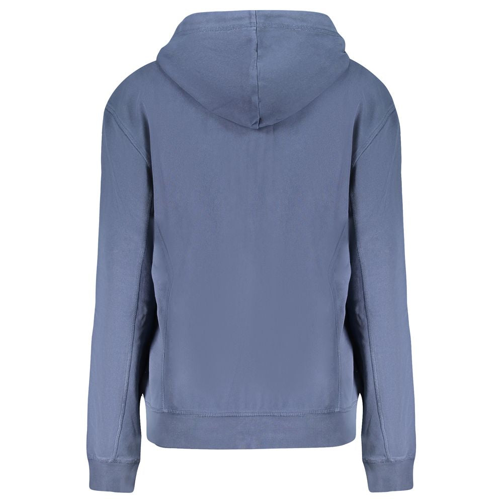 Blue Cotton Women Sweater