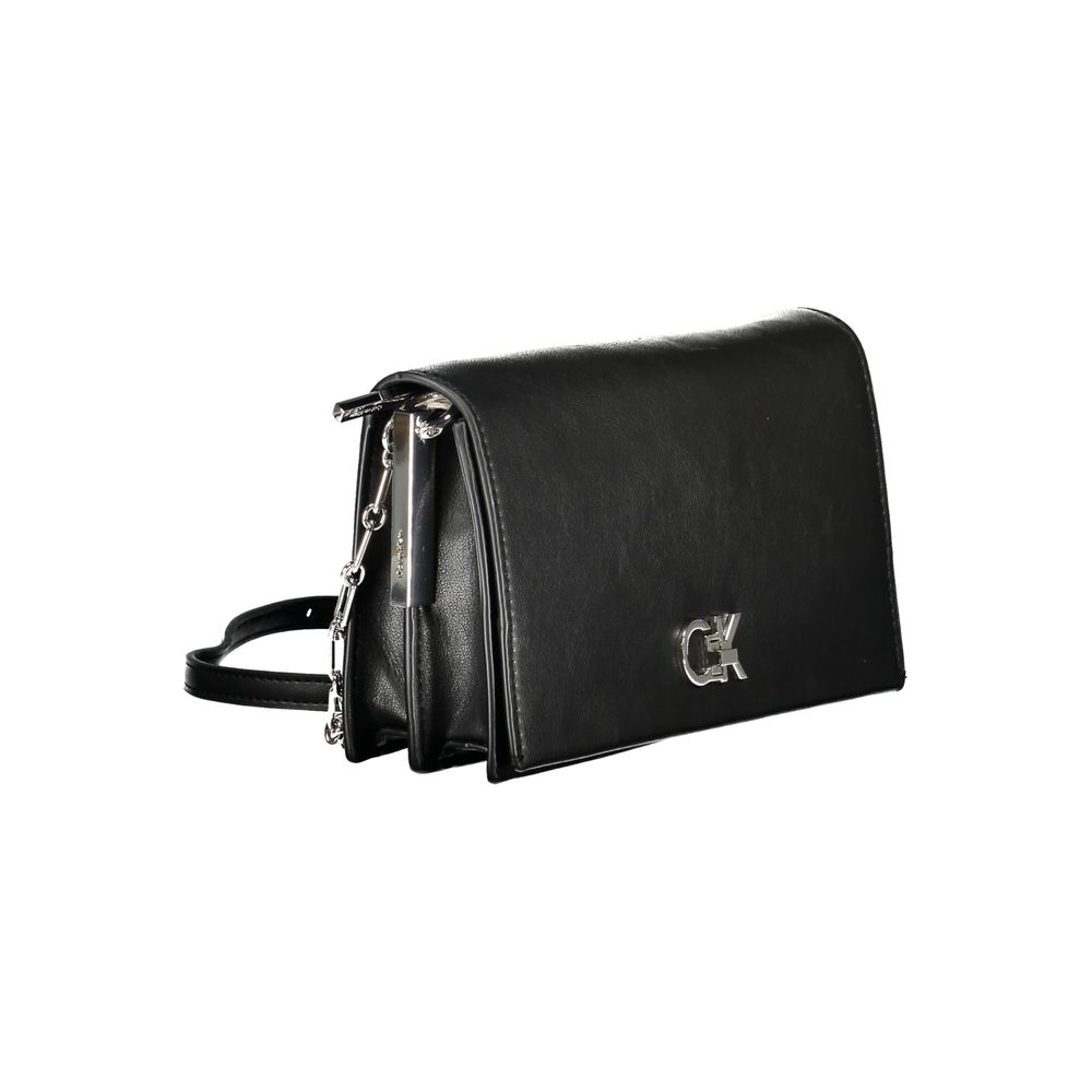 Black Polyester Handbag