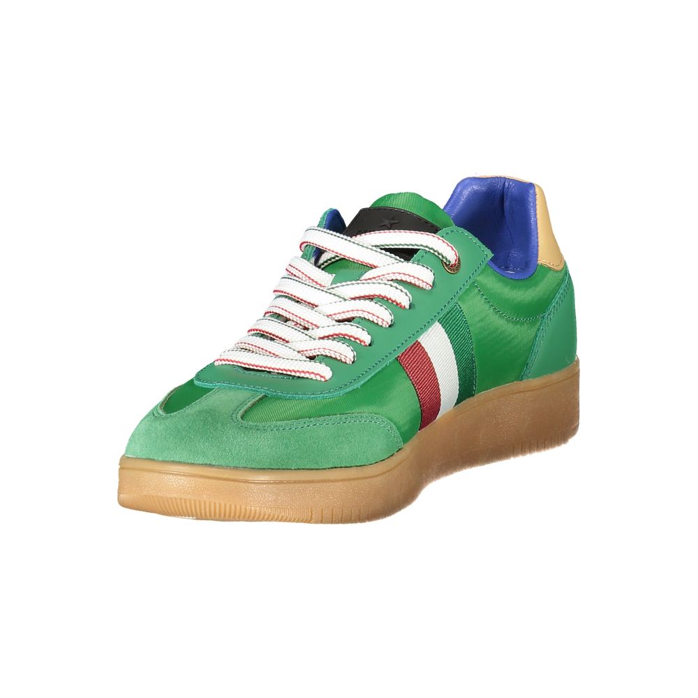 Green Leather Men Sneaker