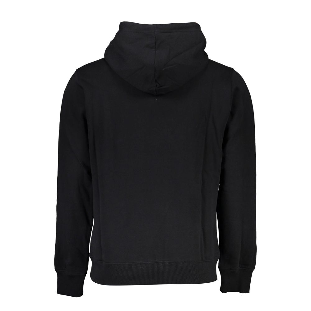 Black Cotton Men Sweater