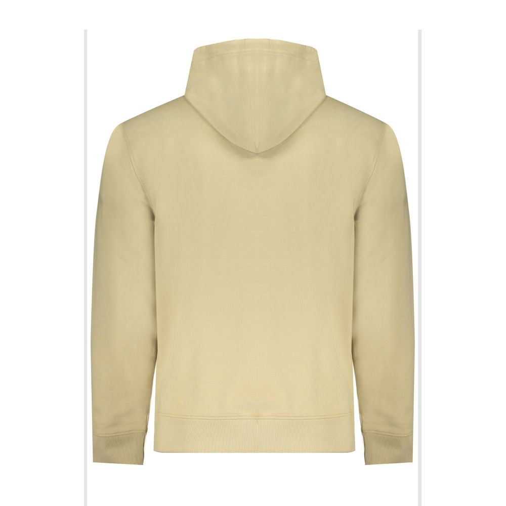 Beige Cotton Men Sweater