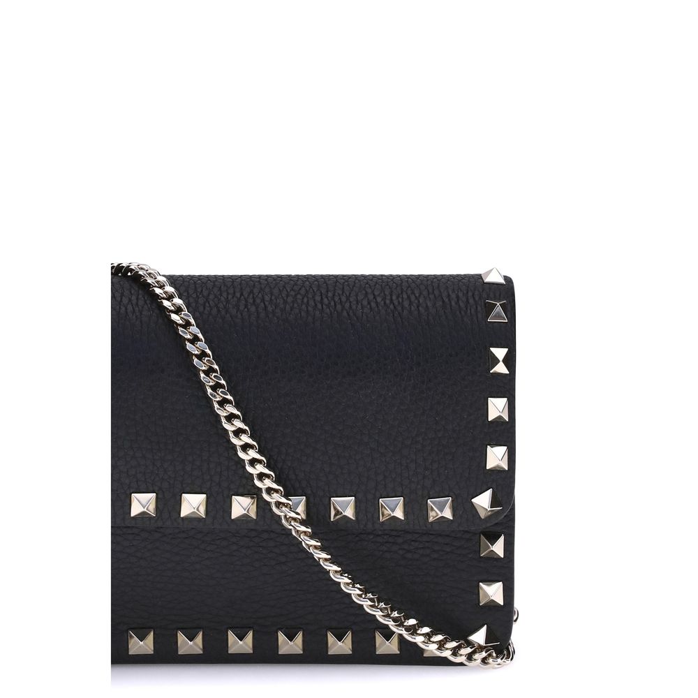 Rockstud Pochette with chain
