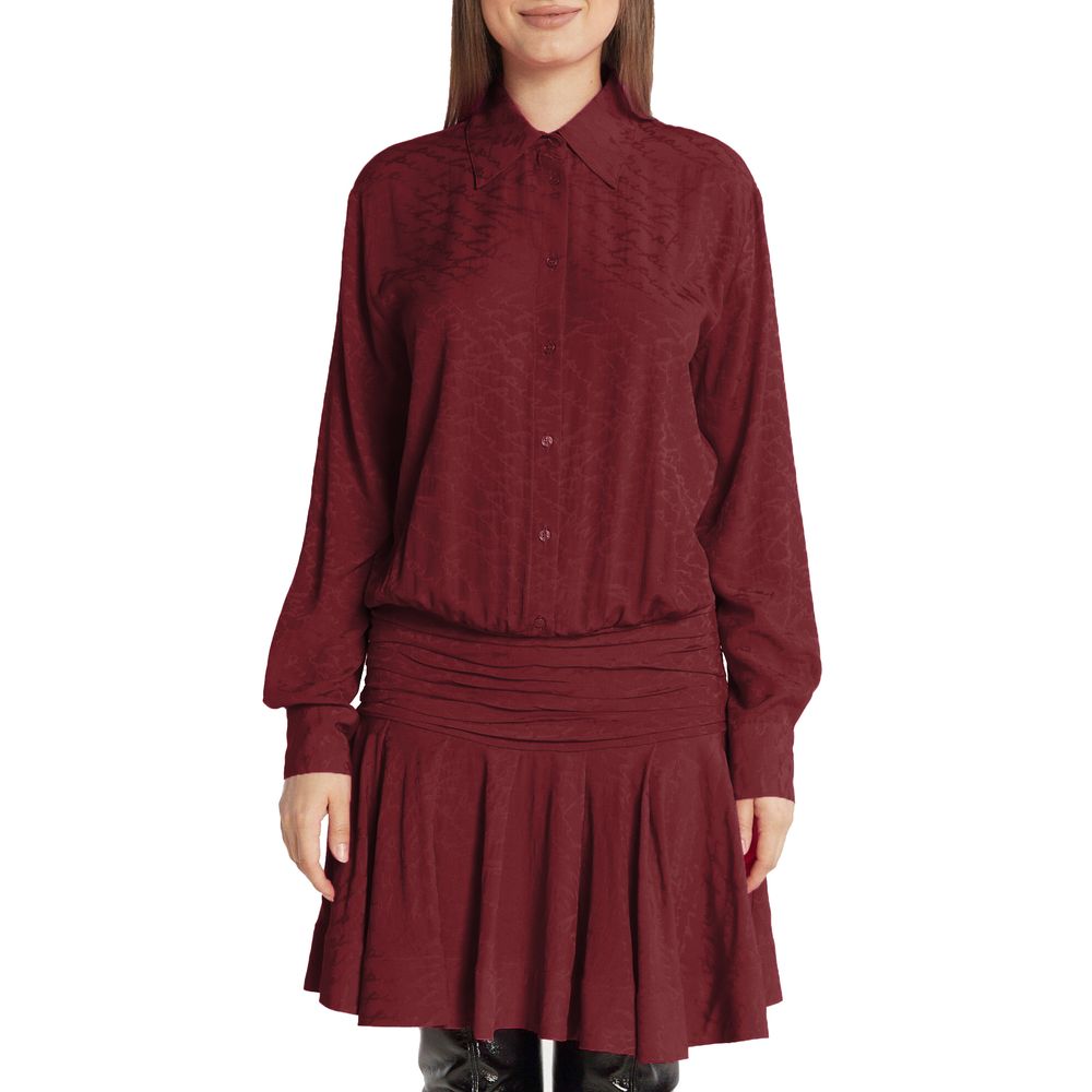 Red Silk Women Dress