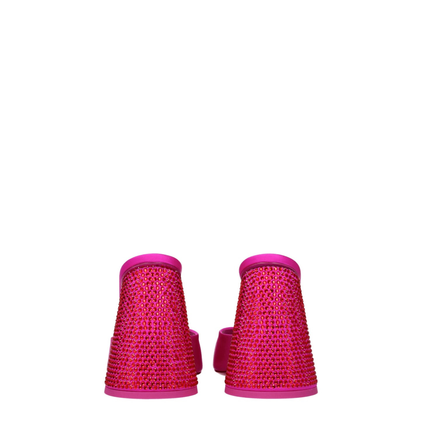 Pink Satin Platforms