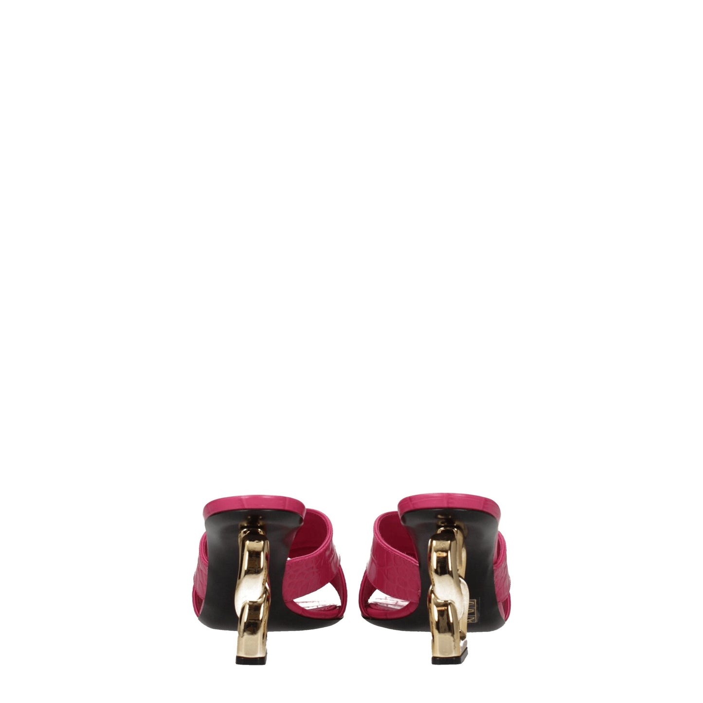 Pink Leather Platforms