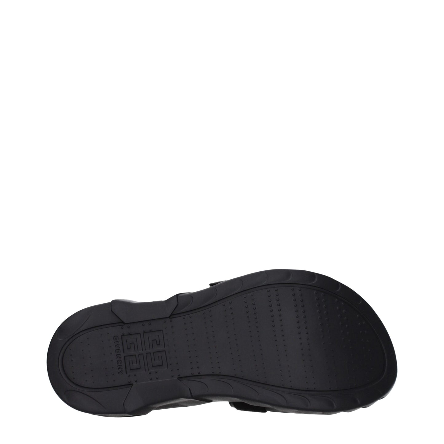 Black Fabric Slippers Sandals