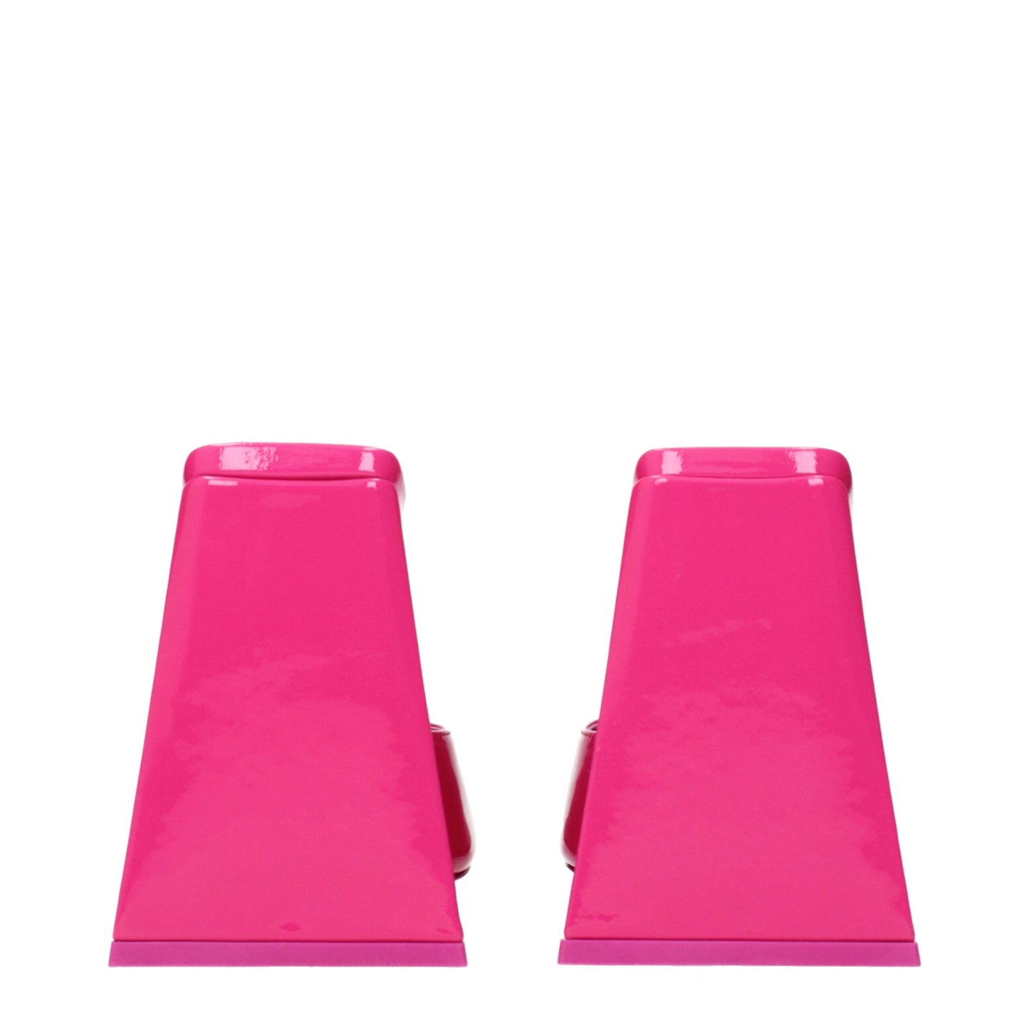 Pink Leather Platforms