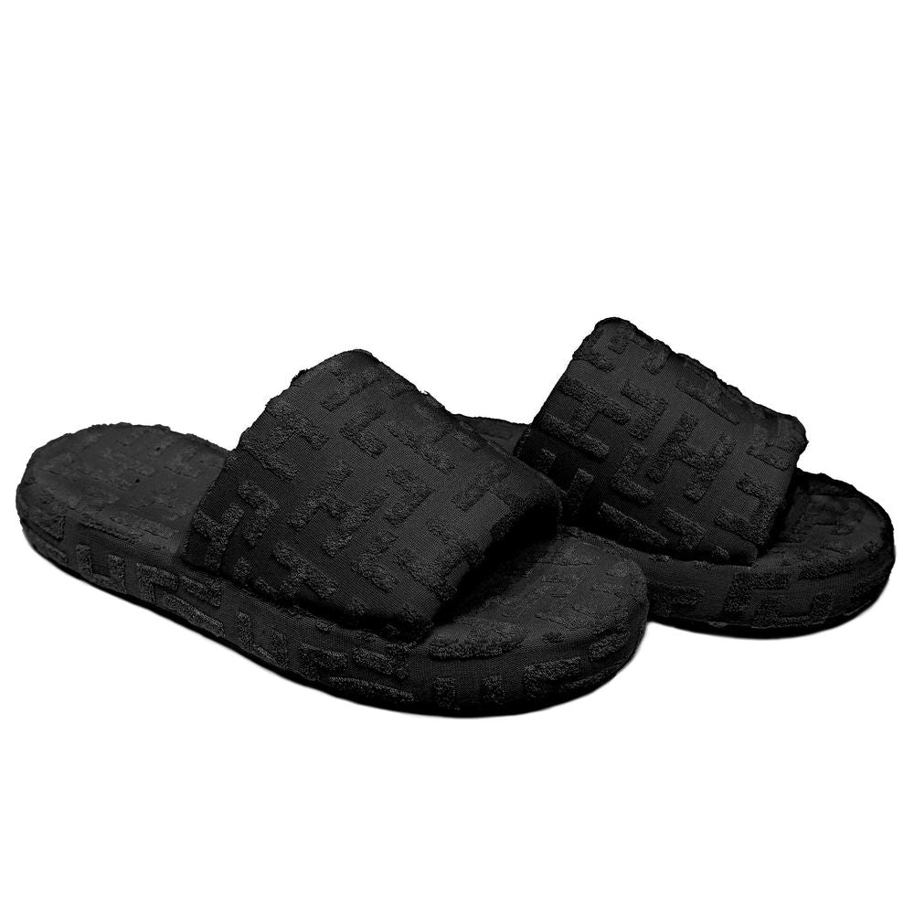 Black Cotton Women Sandal
