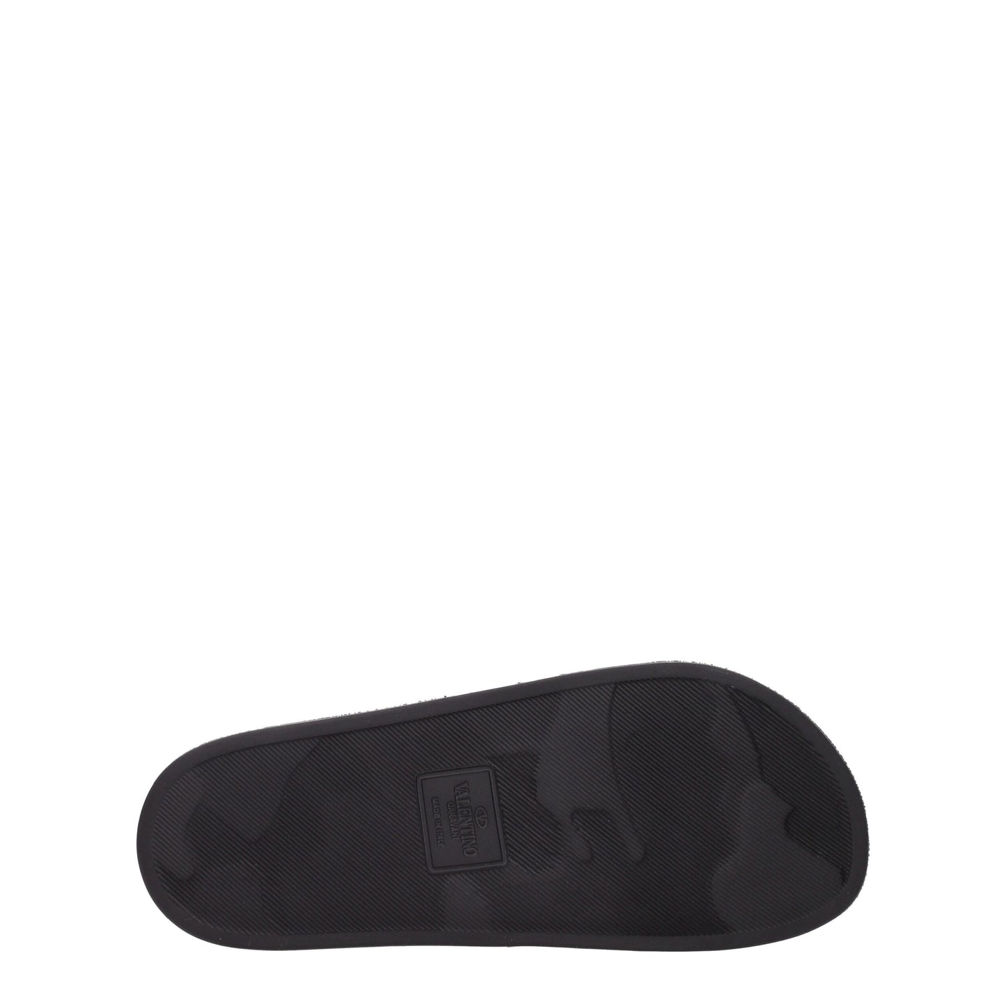 Black Cotton Slippers Sandals