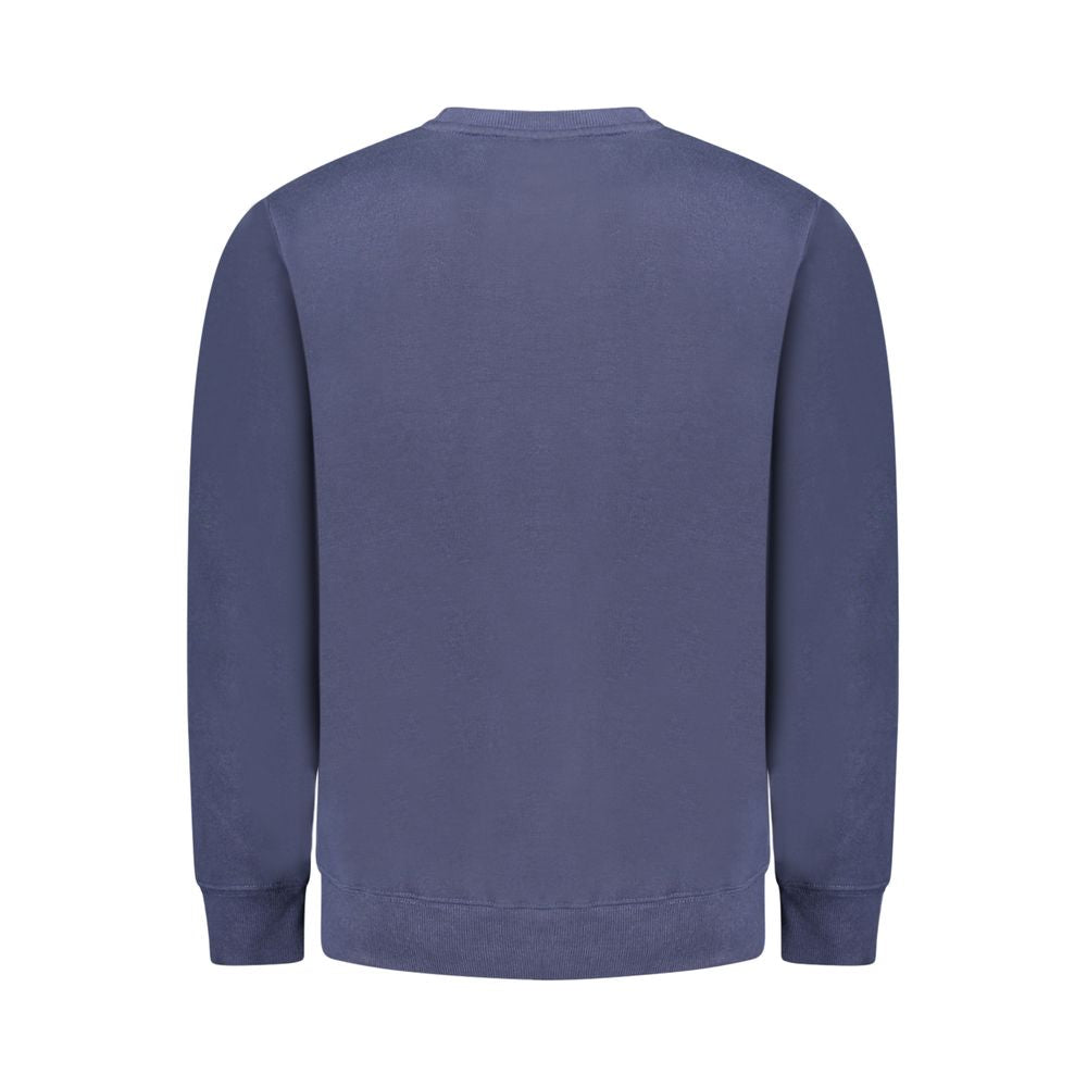 Blue Cotton Men Sweater