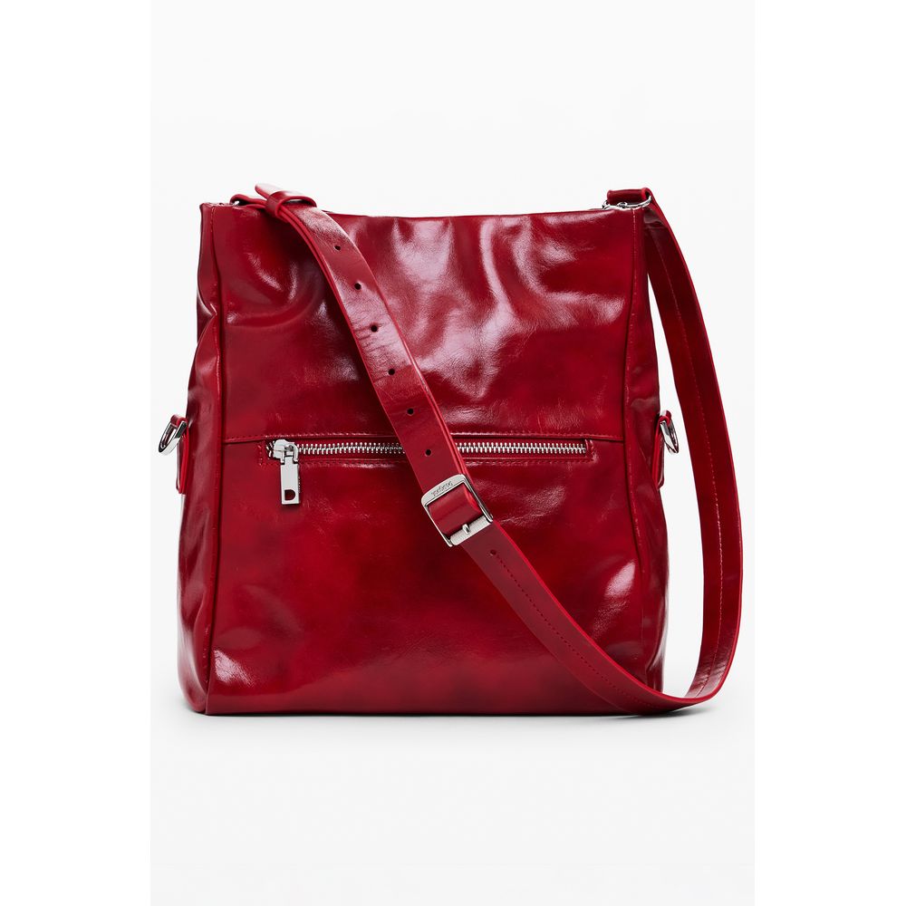 Red Polyethylene Women Handbag