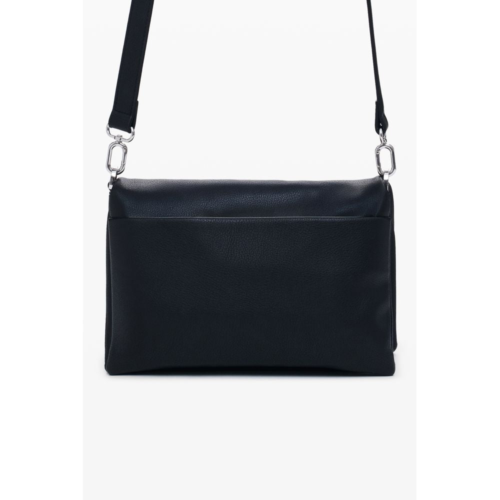 Black Polyethylene Women Handbag
