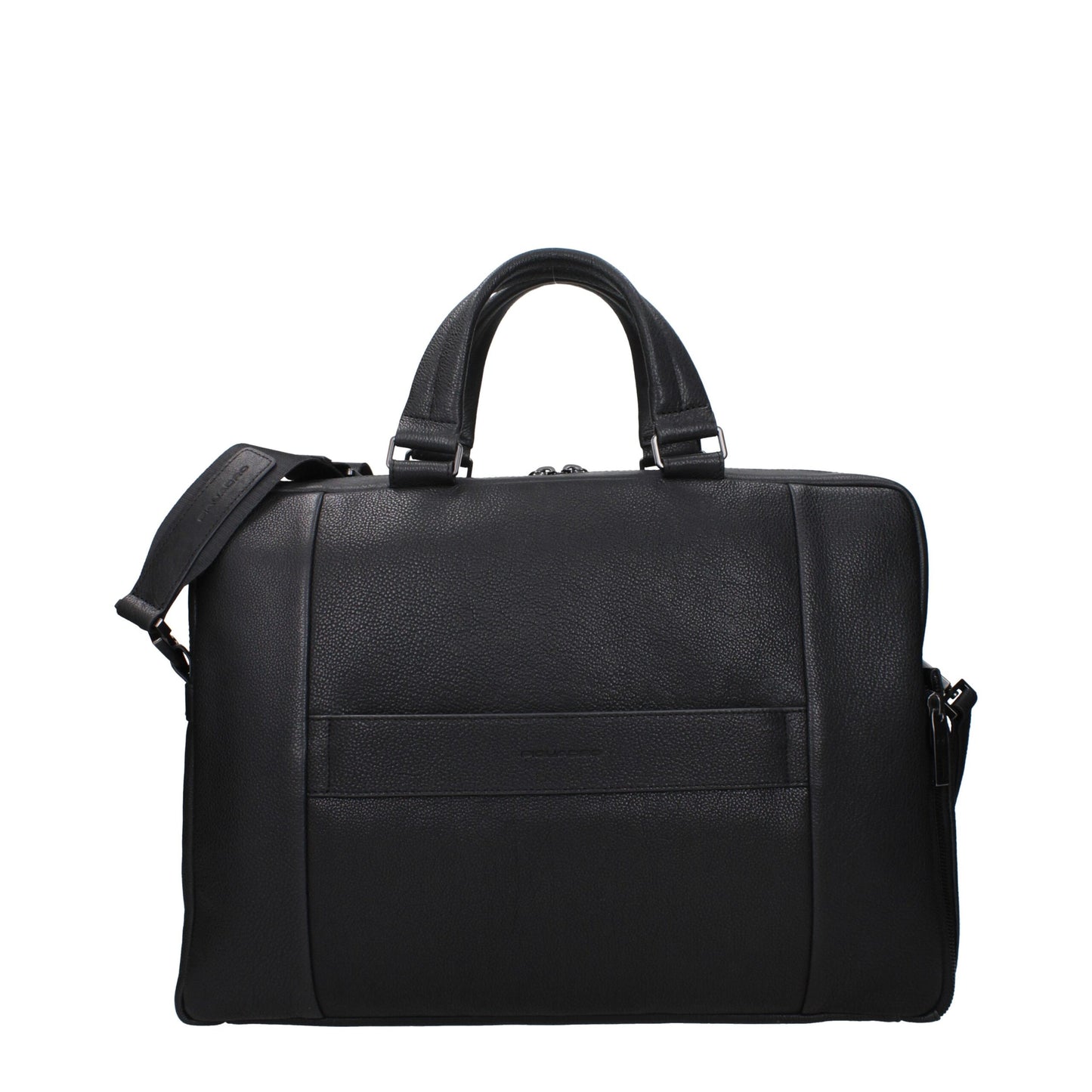 Black Leather Business And Laptop Bags