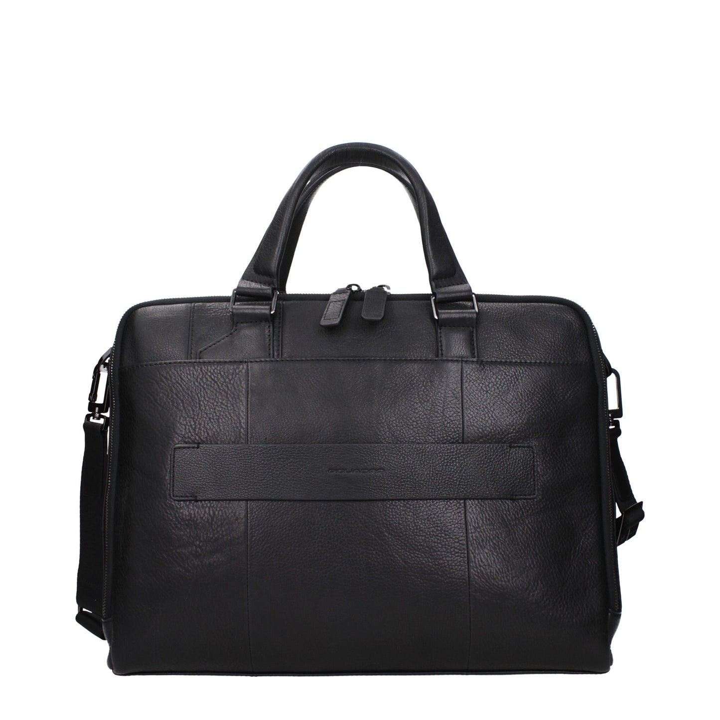 Black Leather Business And Laptop Bags