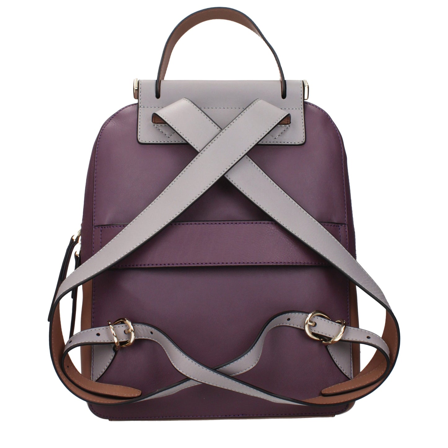 Purple Leather Backpacks