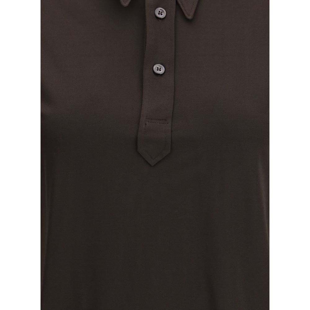 Semi-sheer polo Shirt