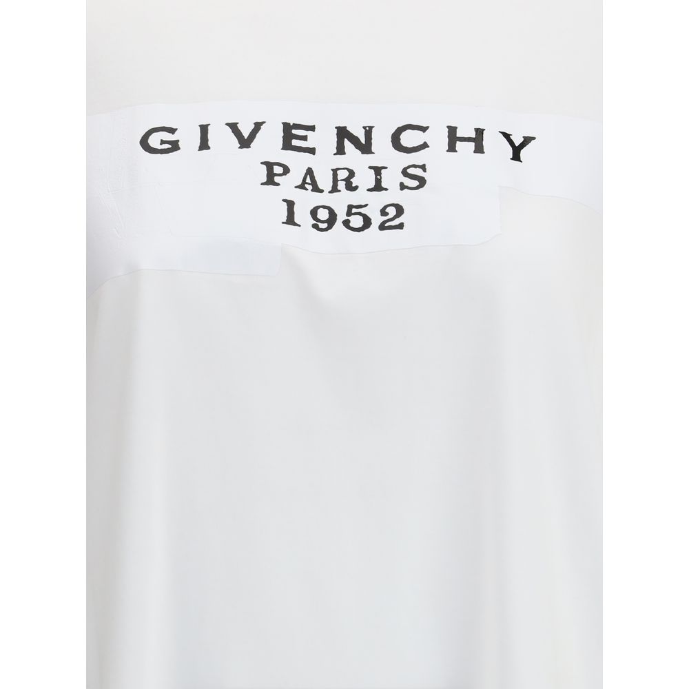 Boxy cotton T-shirt with givenchy tape print