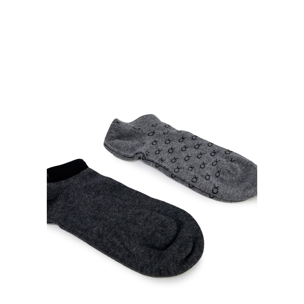 Gray Elastane Sock