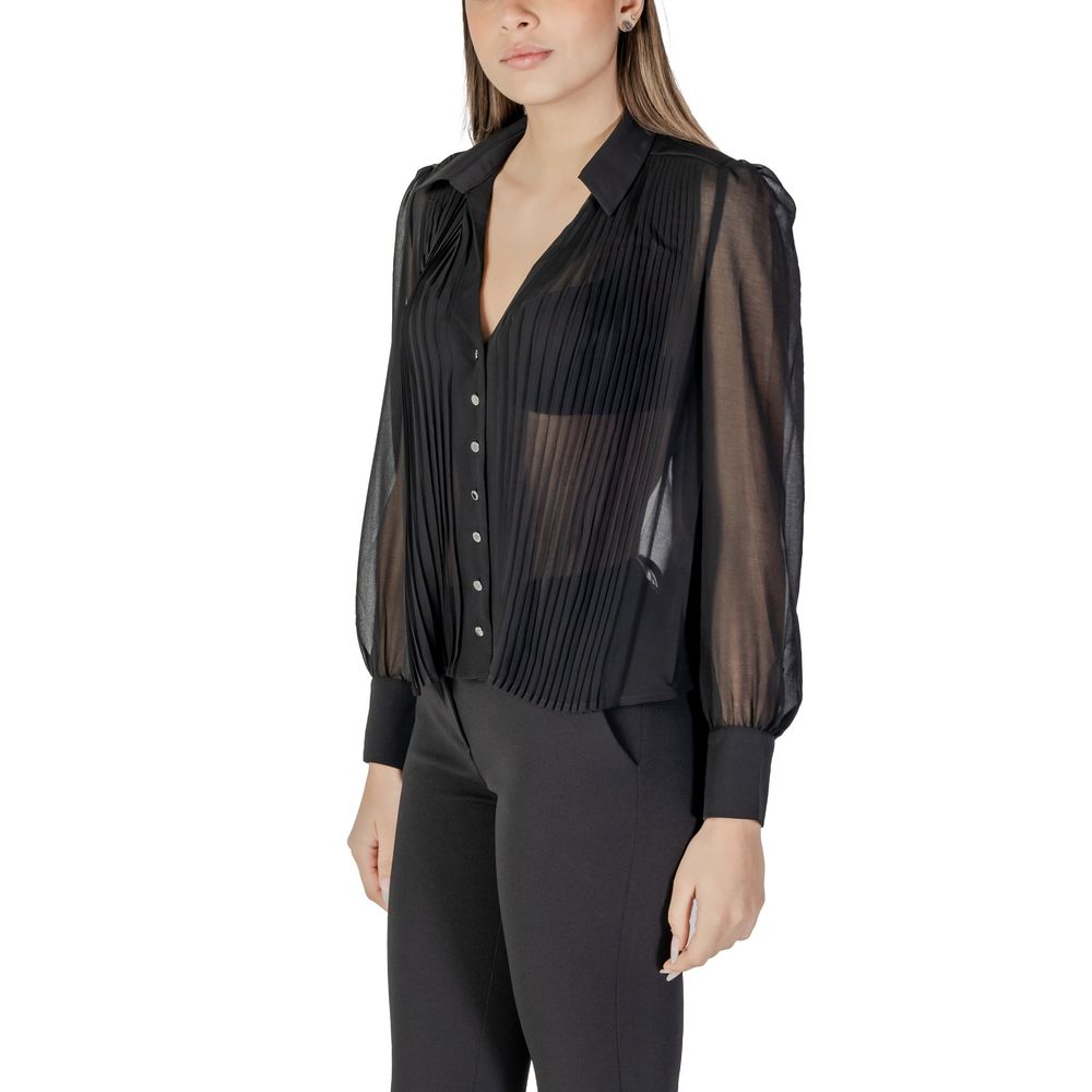 Black Polyester Blouse