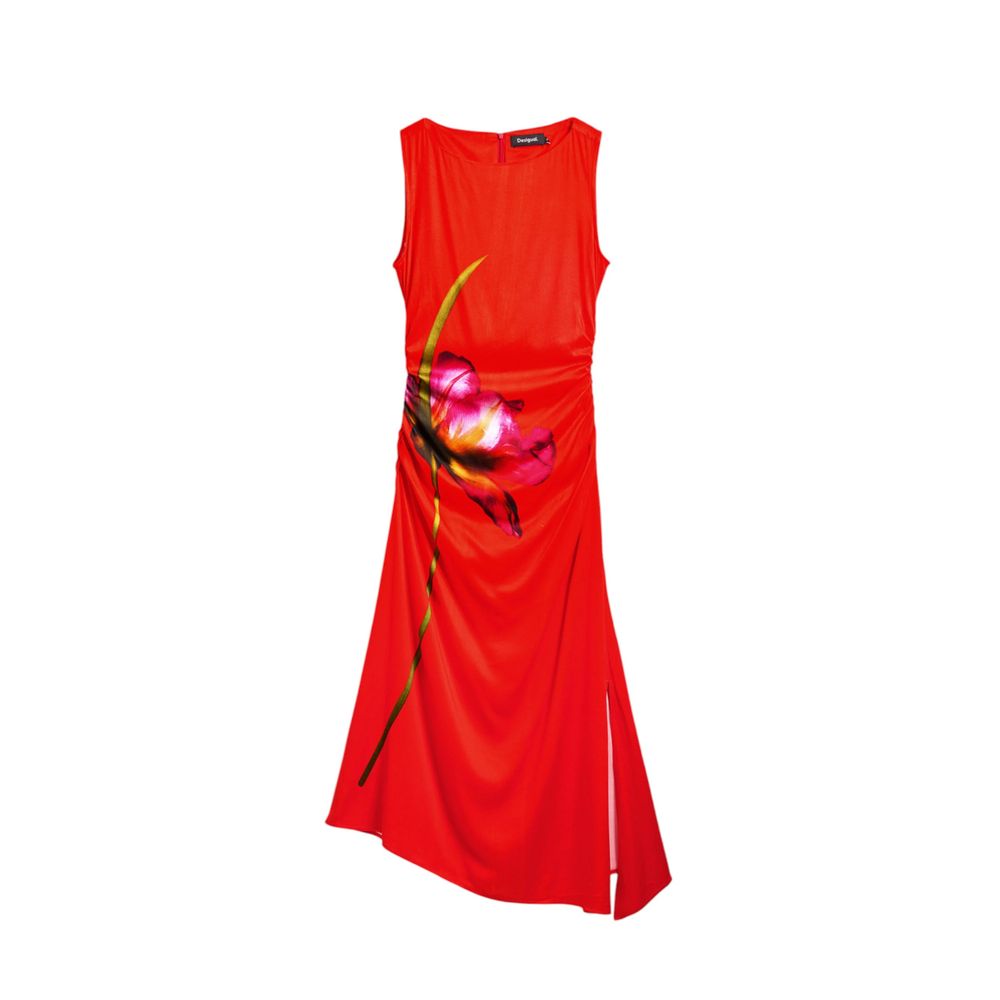 Red Viscose Long