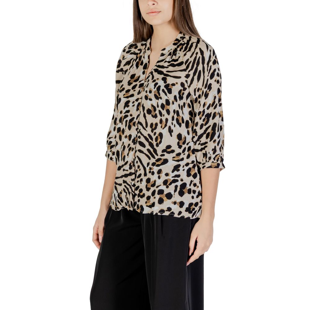 Beige Viscose Blouse