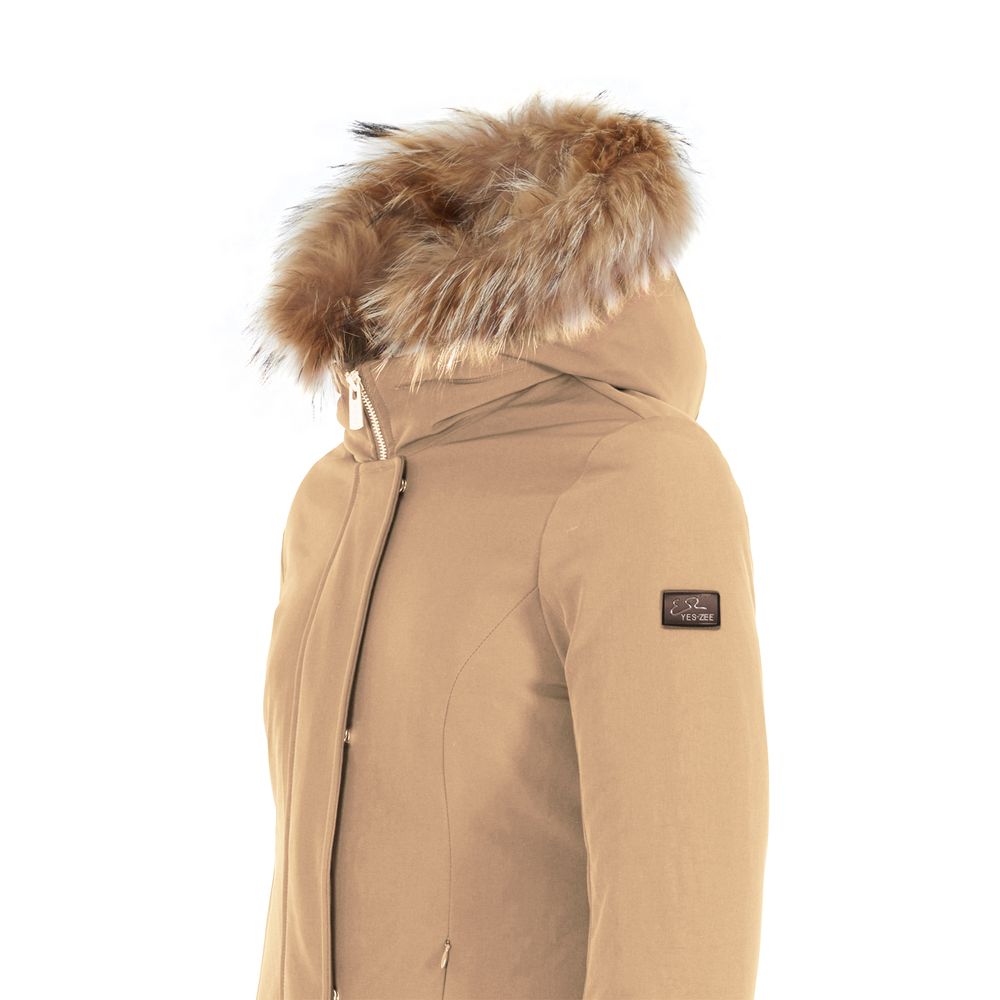 Brown Nylon Jackets & Coat