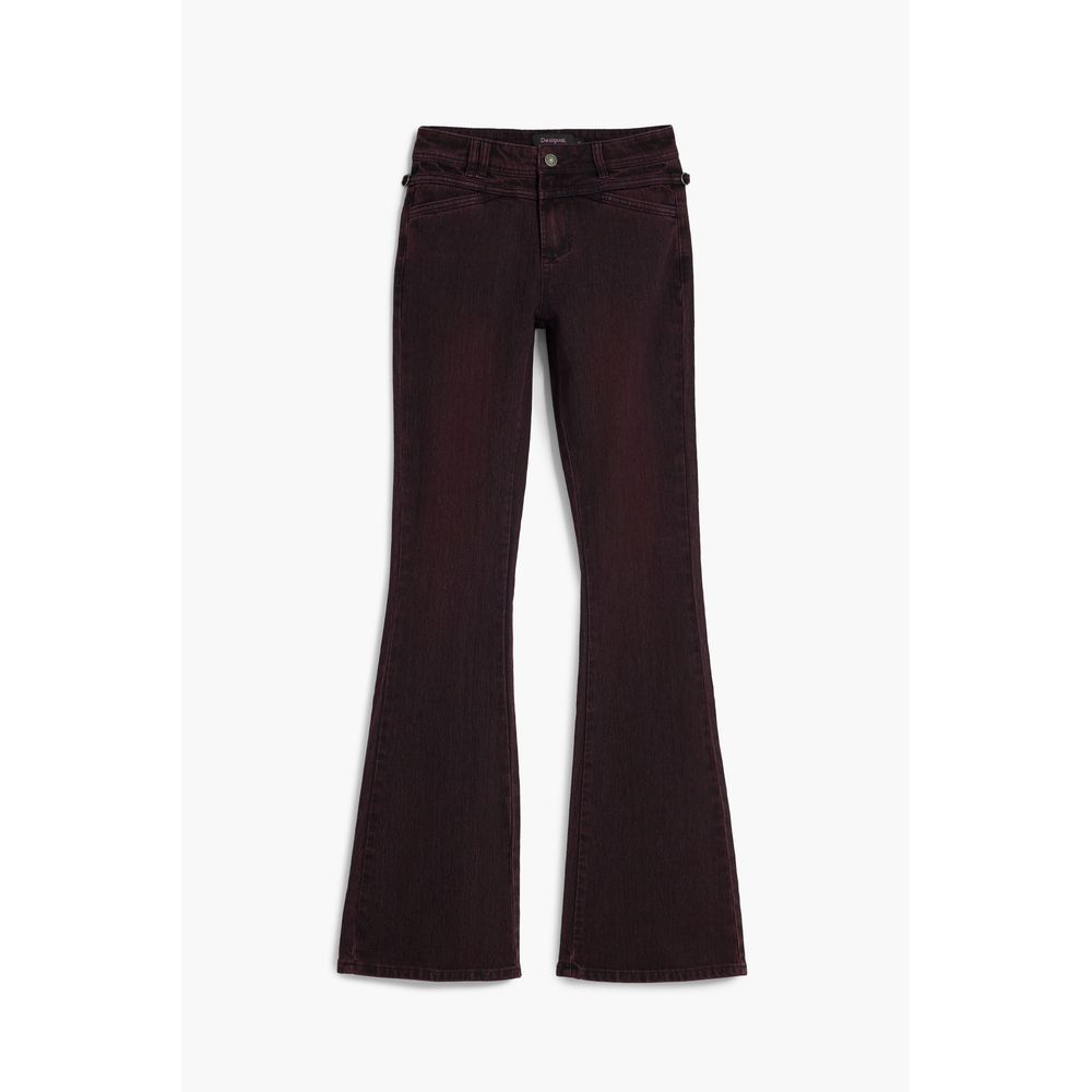Purple Cotton Women Jeans