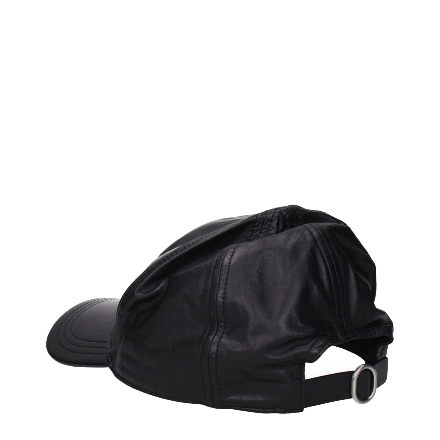 Black Leather Caps (Baseball Hat)