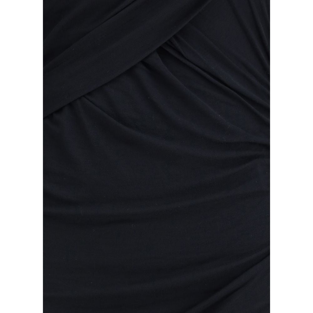 Denise short dress in draped jersey