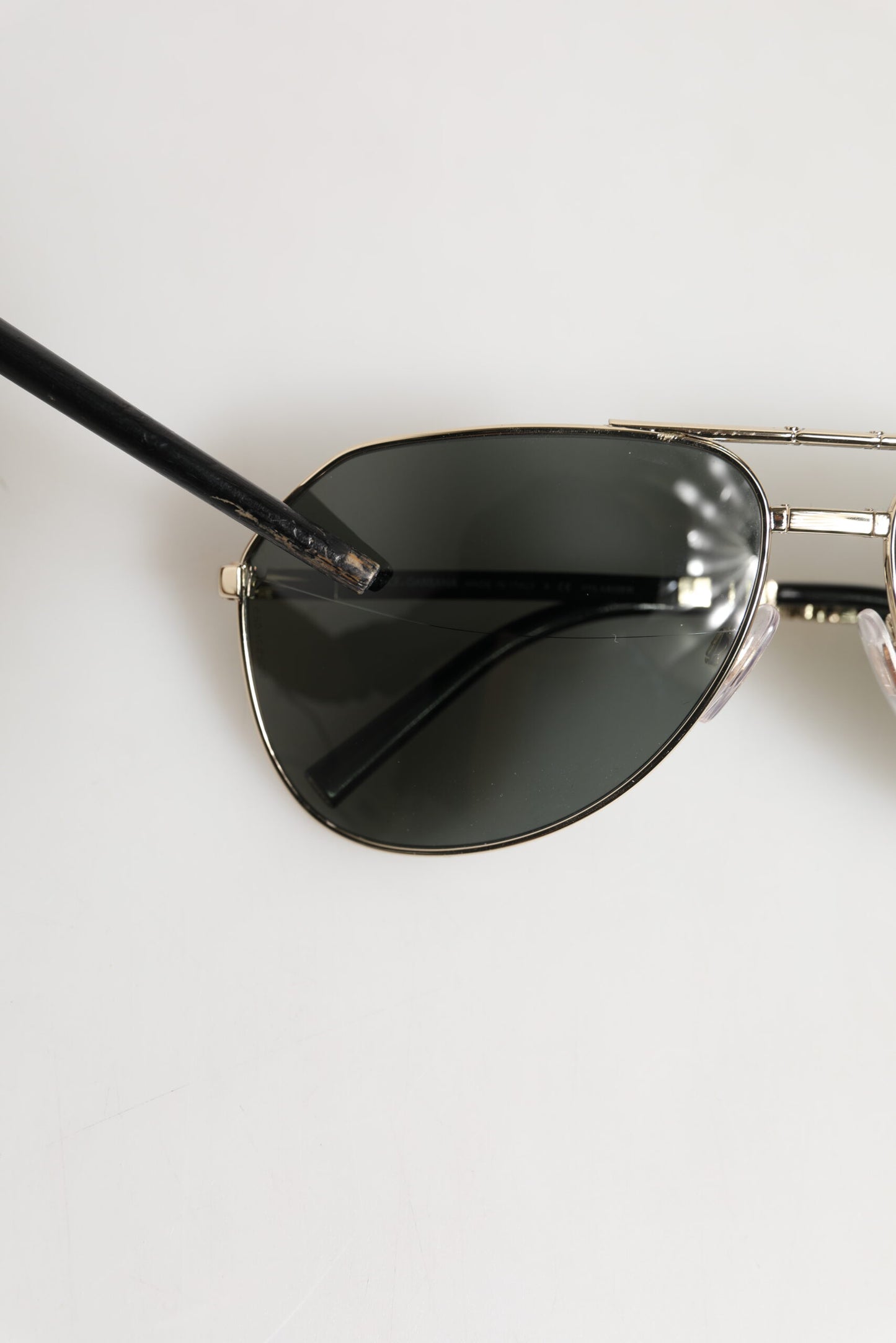 DG2106K Black Gold Plated Polarized MetalFrame Sunglasses