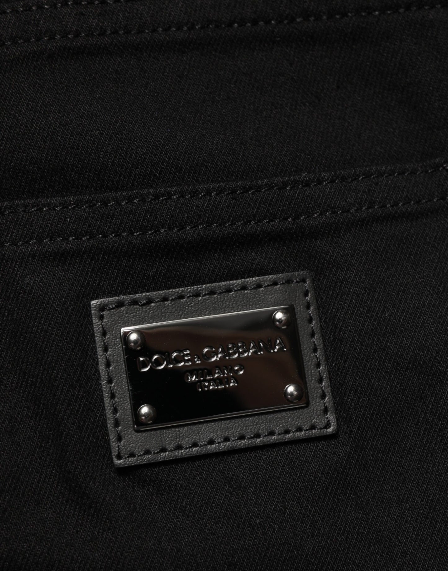 Black Cotton Stretch Slim Fit Men Denim Jeans