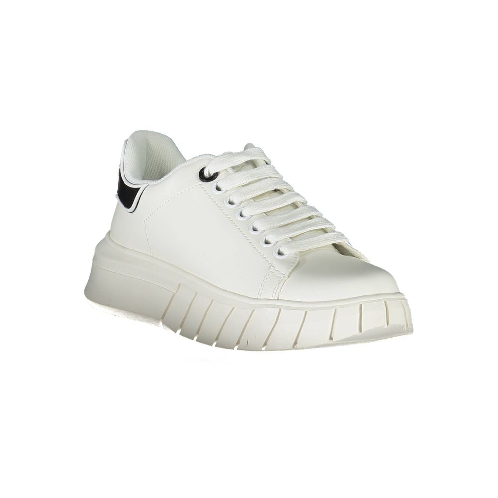 White Polyester Sneaker