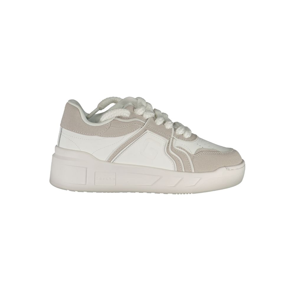 White Polyester Sneaker