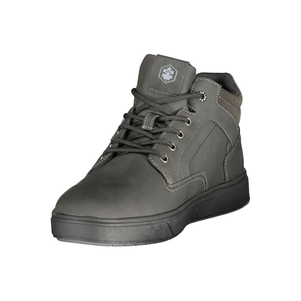 Black Polyester Sneaker