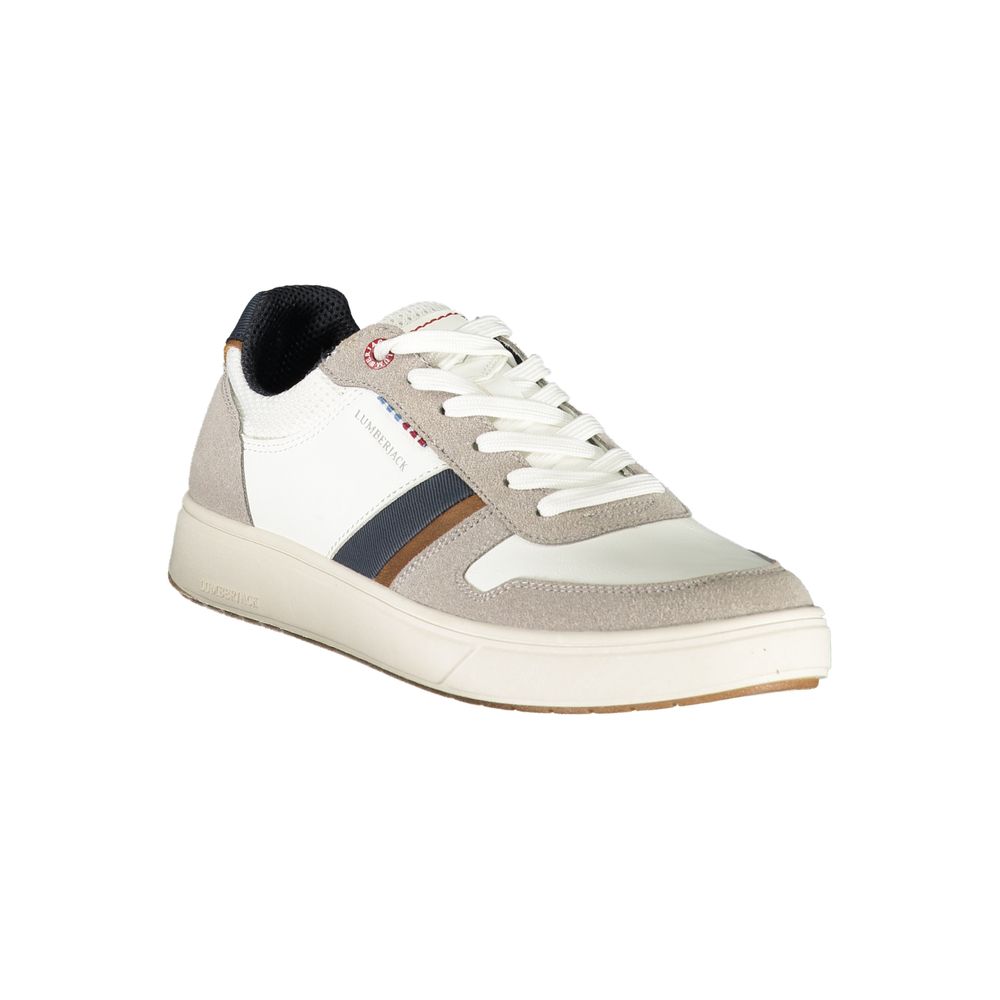 White Polyester Sneaker