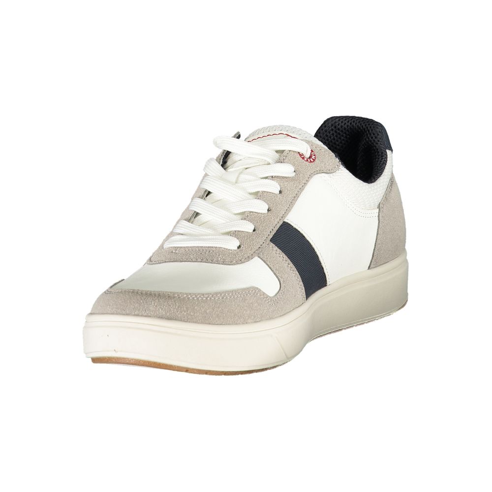 White Polyester Sneaker