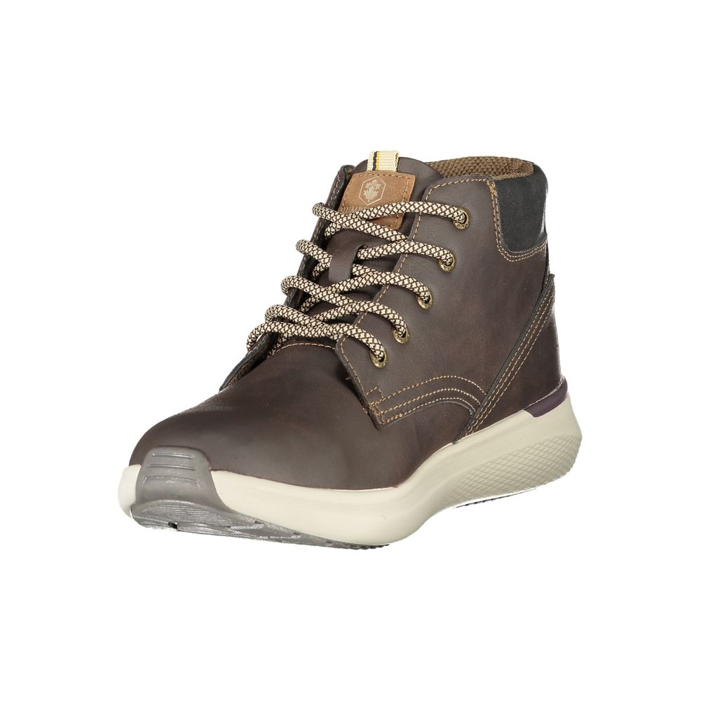 Brown Polyester Sneaker