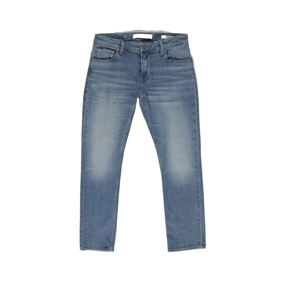 Blue Cotton Skinny Jean