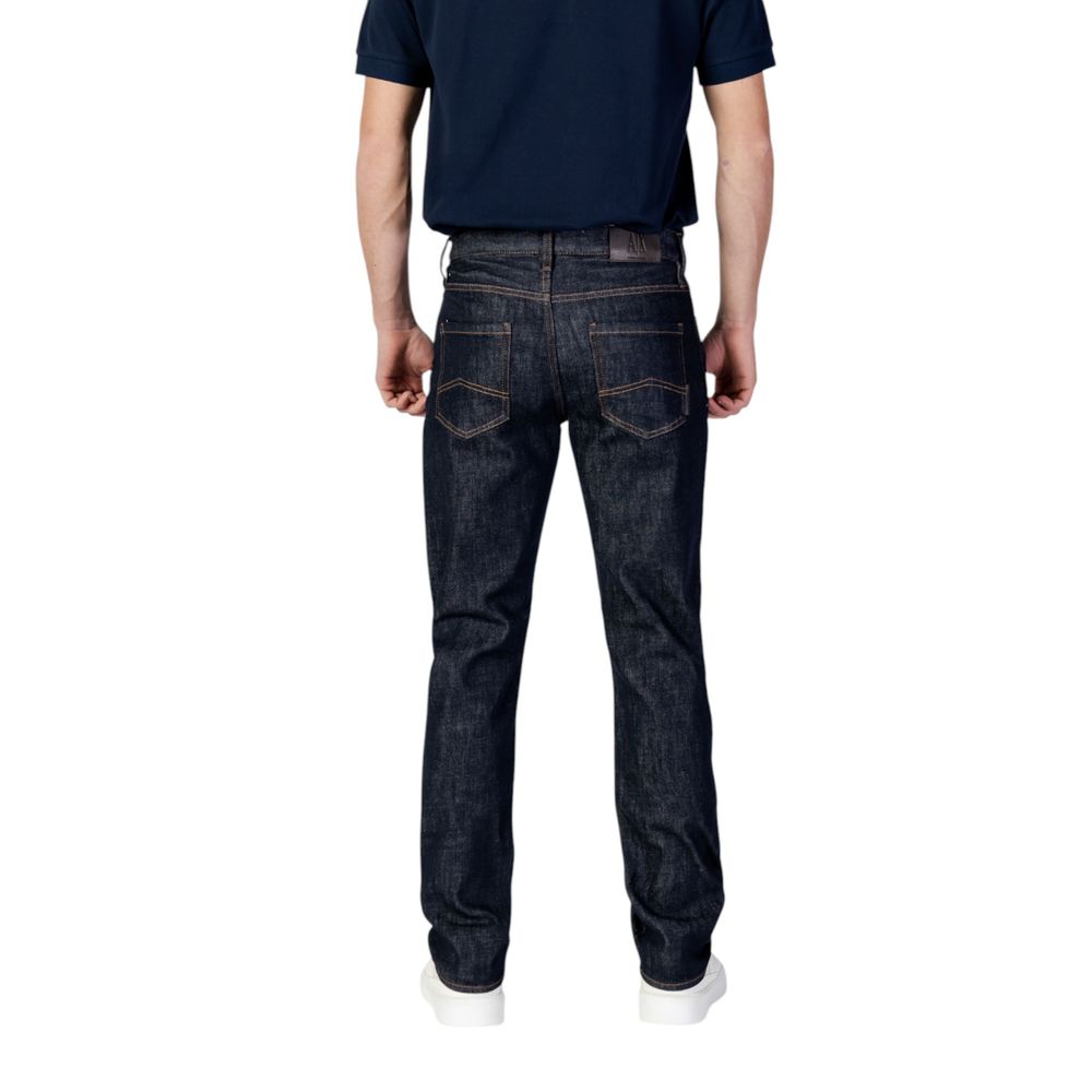 Blue Polyester Skinny Jean