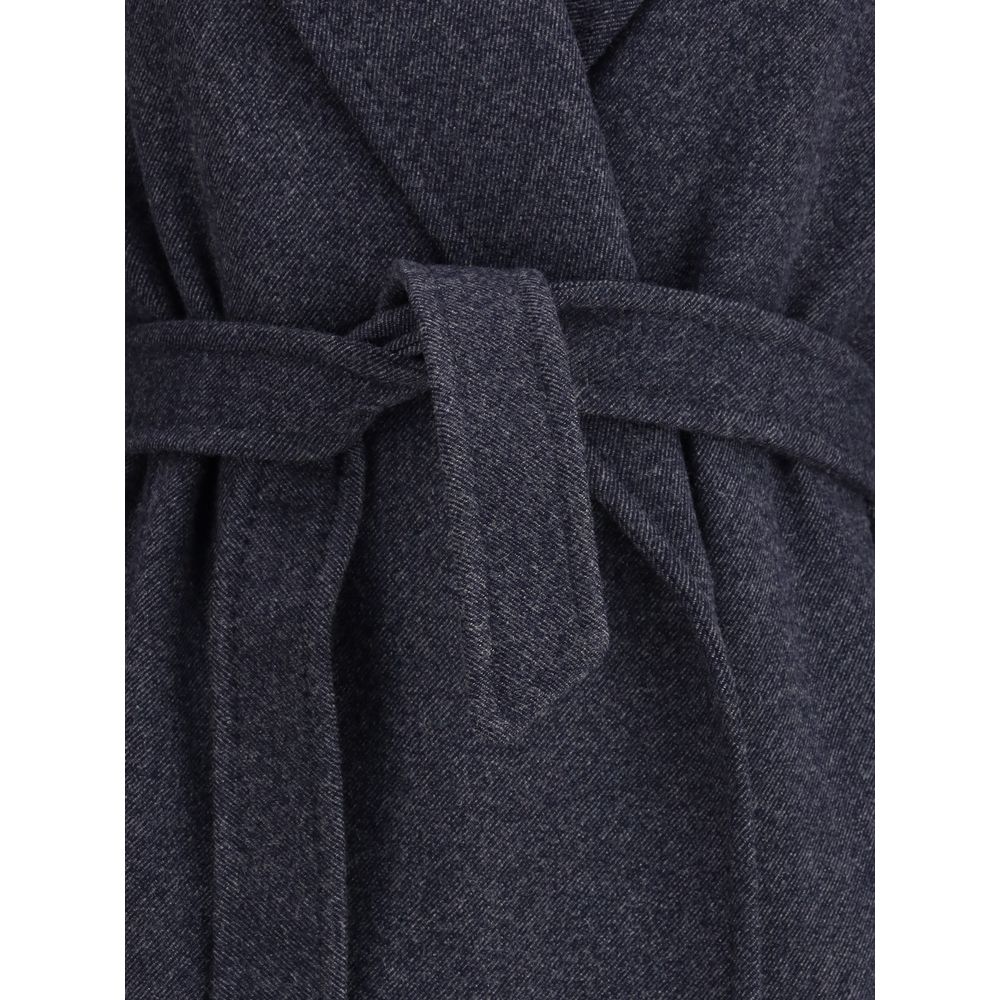Denim-effect Wool Carnia Coat