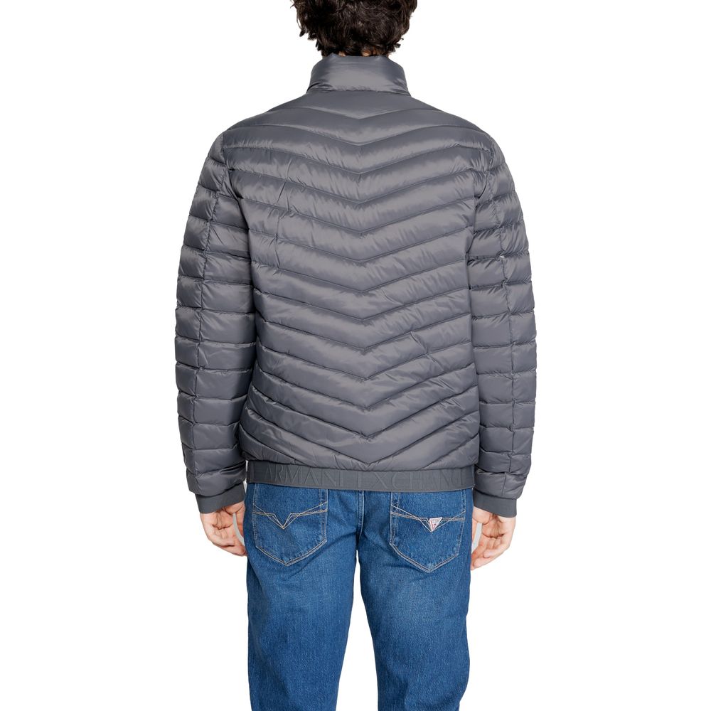 Gray Polyester Jackets & Coat